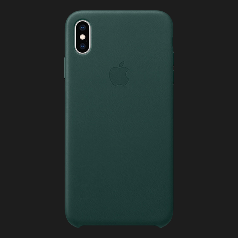 Оригінальний чохол Apple Leather Case для iPhone Xs (Forest Green)